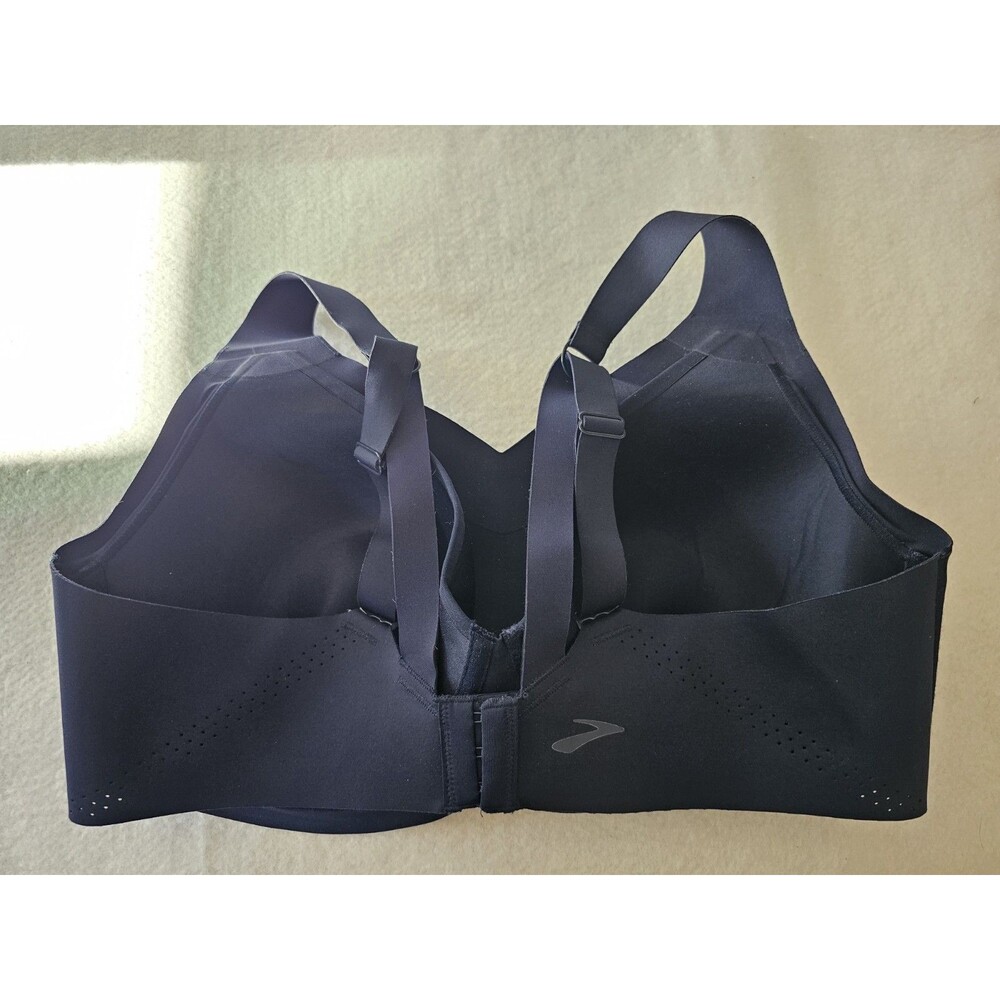 Brooks Navy Sports Bra High Support Running Underwire Bra Womens Size 38E - Picture 12 of 13